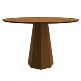 Mesa De Jantar Redonda Isis Imbuia 117 Cm