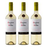 Kit Vinho Chileno Casillero Del Diablo Sauvignon Blanc - 3 Garrafas