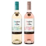 Kit Vinho Casillero Del Diablo Reserva Belight Sauvignon Blanc &amp; Rosé - 2 Garrafas