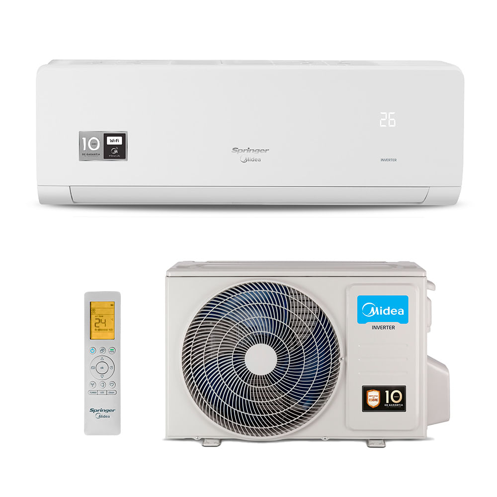 Ar Condicionado Split Hw Inverter Xtreme Save Connect Springer Midea 12000 Btus Frio 220v 42agvci12m5