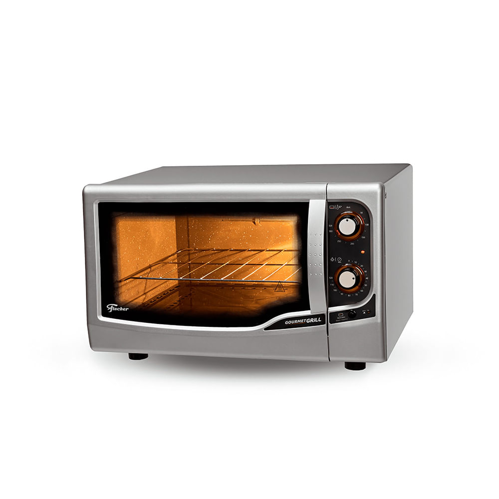 Forno Elétrico Fischer Gourmet Grill Bancada 44l Prata 220v