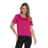 Blusa Feminina Malha Delicate Básica Rovitex Rosa P