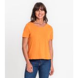 Blusa Feminina Malha Delicate Básica Rovitex Laranja G