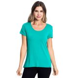 Blusa Feminina Malha Delicate Básica Rovitex Azul Gg