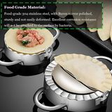 9 Peças Dumplings Maker, 3 Pces Aço Inoxidável Dumpling Pre