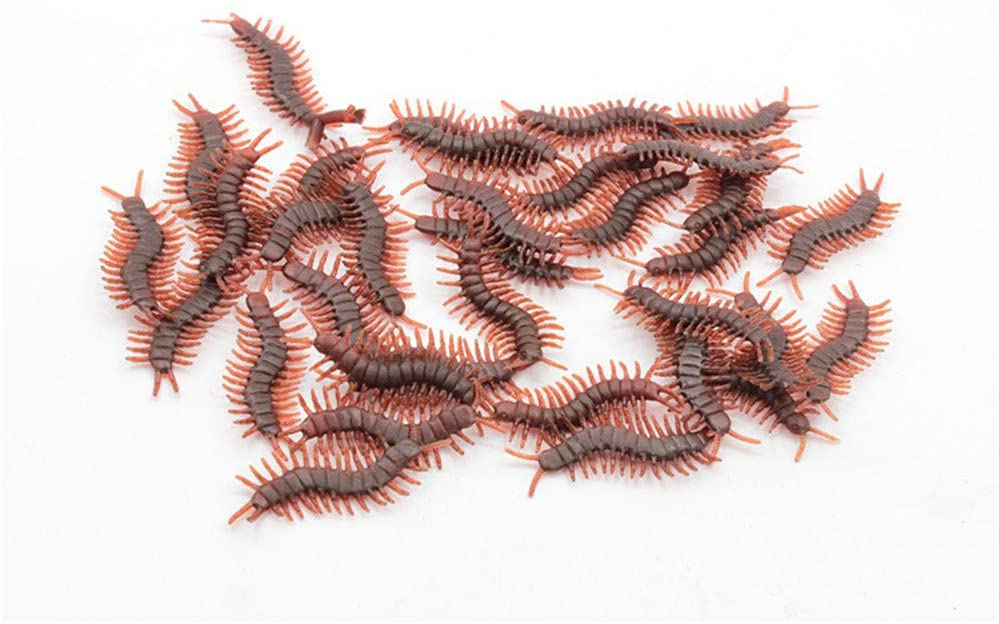 20pcs/set Imitação Insetos Falsos Centipede Brinquedos Realistas Bugs Prank Joke Gift For April Fools Day Scary Mischief Halloween Party Dec