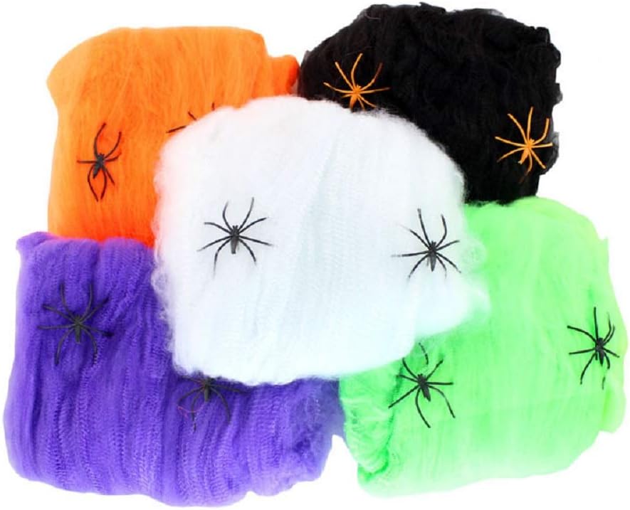 5pcs Halloween Casa Assombrada Bar Decoração Suprimentos Cobweb