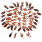 50 Pcs Simulation Cockroach Lizard Centipedes Scorpions Trick Toy For Halloween April Fool&#39;s Day Party Party