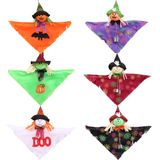 6pcs Decoração De Halloween Fornece Arte De Pano De Desenho Animado, Sunny