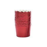 50pcs Red Light Muffin Cup, Bandeja De Bolo De Forno De Alta Temperatura,