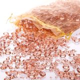 Rose Gold Diamond Table Confetti Party &amp; Wedding Decorações, Mais De 3.000 Gemas De Dispersão De Espumante Acrílico Com 3mm, Diamantes Taman