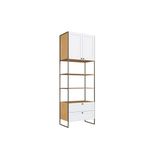Paneleiro De Cozinha Modulado Infinity 2 Portas E 2 Gavetas 82cm Savana/branco - Genialflex