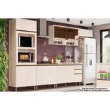 Cozinha Modulada Completa Connect 6 Peças (2 Aéreos+2balcões+1paneleiro+1complemento) Cpt97 Off White - Henn