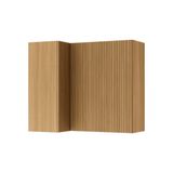 Armário De Cozinha Modulado Rainha Canto C/ 2portas 92 Cm Nature - Nesher