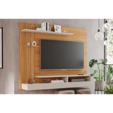 Home P/tv Até 50 Polegadas Valência C/ Prateleira E Nichos 160x135cm Nature/off White - Permóbili