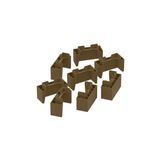 Módulo Cozinha Henn Americana Kit 8un Pés Pvc P/ Balcão De Rústico-henn
