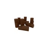 Módulo Cozinha Henn Americana Kit 8un Pés Madeira P/ Balcão De Castanho-henn
