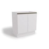 Módulo Cozinha Kappesberg Maxxi Balcão G744 C/ 2 Portas S/ Tampo 80cm Branco-kappesberg