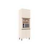 Torre Quente De Cozinha Paneleiro Connect C/1 Forno E 4 Portas 71x220cm Off White - Henn