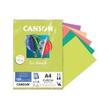 Papel Canson Iris Vivaldi A4 185g/m2 5 Cores Citricas 25 Fls