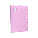 Pasta Aba Elastica Dac Breeze Oficio C/ Lombo 2cm Rosa