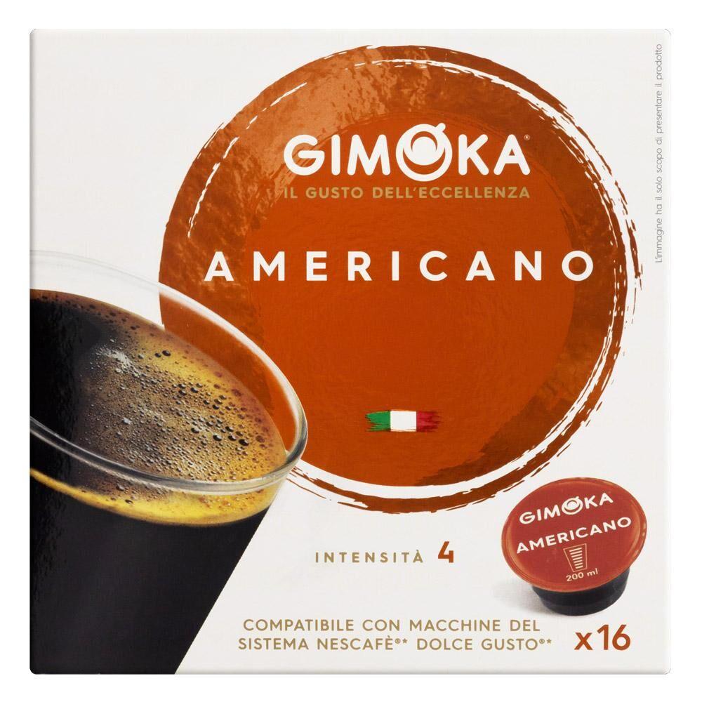Gimoka Brasil by Buon Gusto Italiano Cápsulas de café GIMOKA para DOLCE  GUSTO®* - sabor AMERICANO – 16 unid