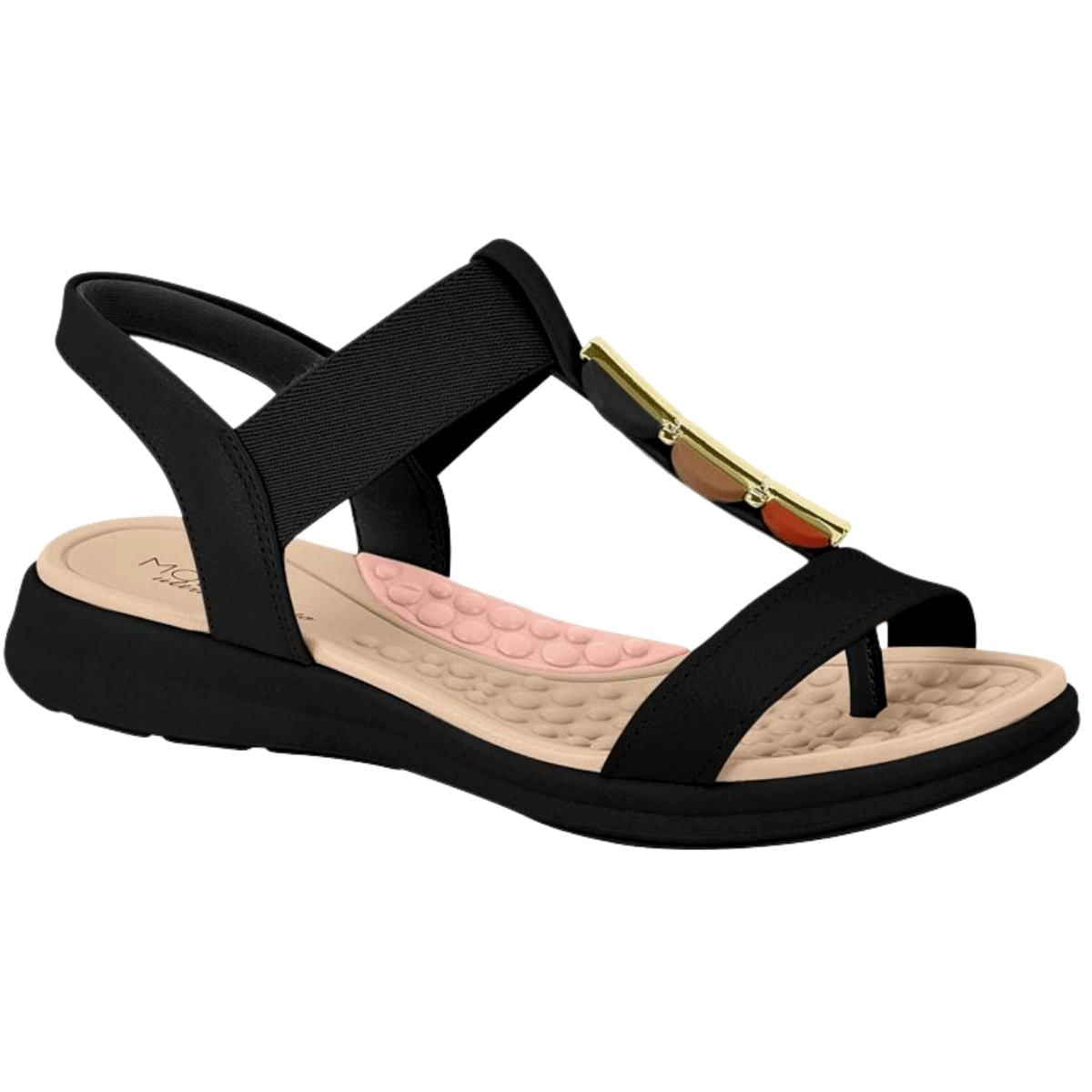 Sandália Feminina Ultraconforto Pedras Modare 7174.109.22454 - Preto - 38