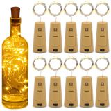 Garrafa De Vinho Cork String Lights 20 Led Fairy Lights Bateria O