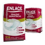 Fralda Geriátrica Enlace Tamanho Xg - 8 Pacotes Com 7 Tiras