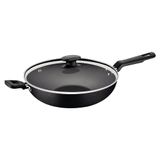 Wok Tramontina Loreto Em Alumínio Antiaderente Starflon Max Com Tampa De Vidro 28 Cm 3,3 L