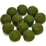 Natural Verde Musgo Bola Decorativa Handmade (3.5 - Conjunto De 6)