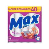 Papel Higiênico Max Pure Folha Dupla 30 Metros 40 Rolos