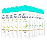 Kit 12 Desodorantes Aerosol Dove Go Fresh Pera E Aloe Vera 150ml