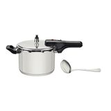 Panela De Pressão Tramontina 4,5l Brava Aço Inox 20cm + Concha 127v