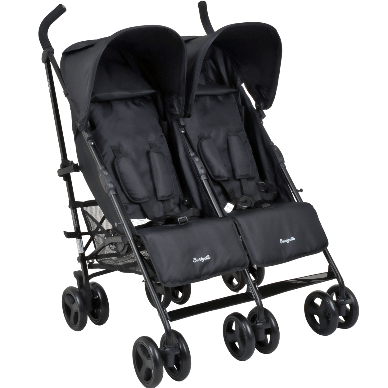 Carrinho De Bebe Para Gemeos Passeio Burigotto Twingo Black