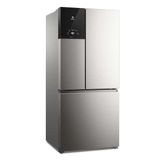 Geladeira Electrolux Frost Free Inverter 590L AutoSense 3 Portas Cor Inox Look IM8S 127V