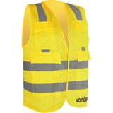 Colete Refletivo Bolso Amarelo Cv106 - Vonder