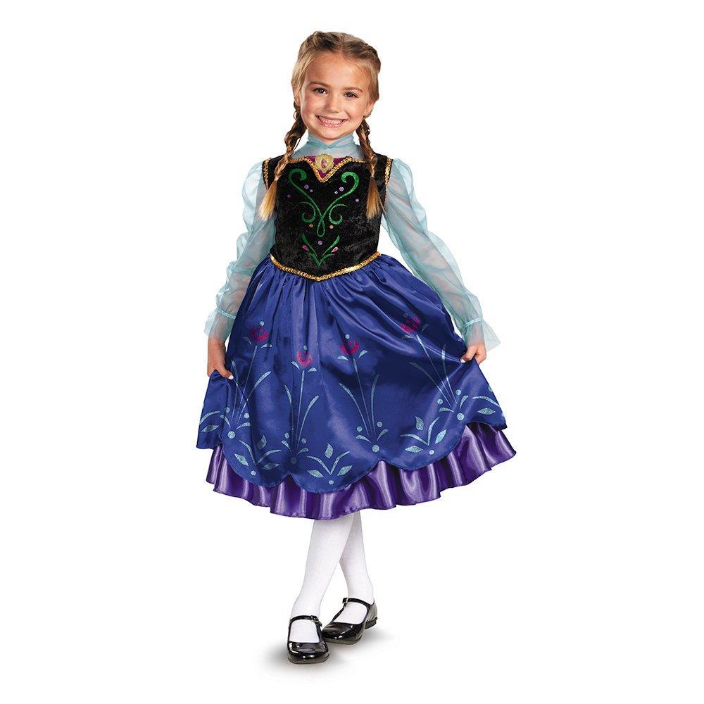 Fantasia Deluxe Anna Frozen Infantil Tamanho M 7/8 - Licenciada Disney