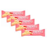 Kit 5 Chocolate Trento Cheesecake De Morango 32g