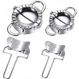 4 Pcs Bolinhos De Aço Inoxidável Fabricante De Embalagens De Massa De Molde Ravioli Skin Press Cutter Para Cozinha Doméstica