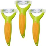 3 Pcs Corn Peeler Corn Stripper Knife Removedor De Espiga De Milho Para Milho E Frutas Cenoura Vegetais Descascador De Batatas Com Alça