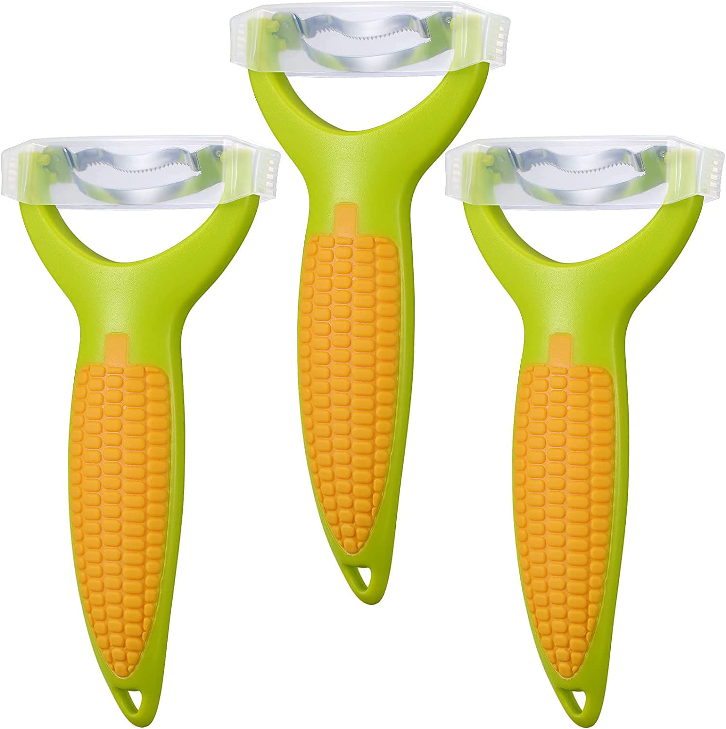 3 Pcs Corn Peeler Corn Stripper Knife Removedor De Espiga De Milho Para Milho E Frutas Cenoura Vegetais Descascador De Batatas Com Alça