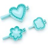 3 Pcs Plástico Dumpling Molde Multi-funcional Heart-shaped Baking Modelo De Despejo Velocidade De Despejo De Cozinha Doméstica Diy Fabricant