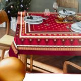 Toalha De Mesa Natal Celebração Quadrada 4 Lugares 140x140cm