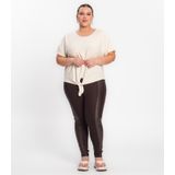 Calça Legging Secret Glam Marrom Plus G3