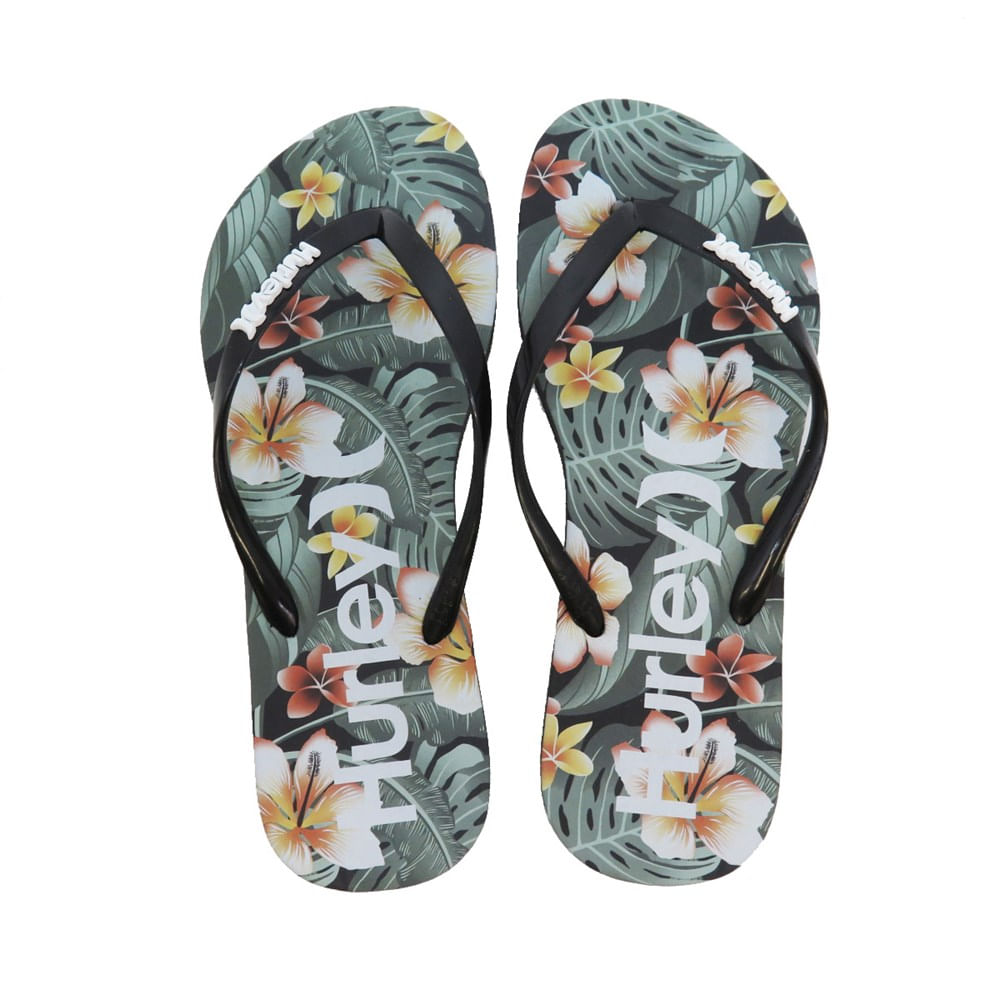 Chinelo Feminino Hurley Cabana Preto