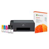 Impressora Multifuncional HP Smart Tank 581 Tanque de Tinta Wi-fi Bivolt Cinza + Microsoft Office 365 Personal QQ2-01386