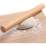 Pino De Rolamento De Madeira Para Fabricação De Pizza De Cozimento, Massa Profissional Rolo Rolo De Madeira, 15-3/4 Polegadas Por 1-1/4 Pole