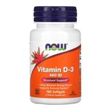 Vitamina D-3 Now Foods 400 Iu 180 Caps Softgels