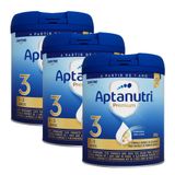 Kit 3 Fórmula Infantil Aptanutri Premium 3 800g